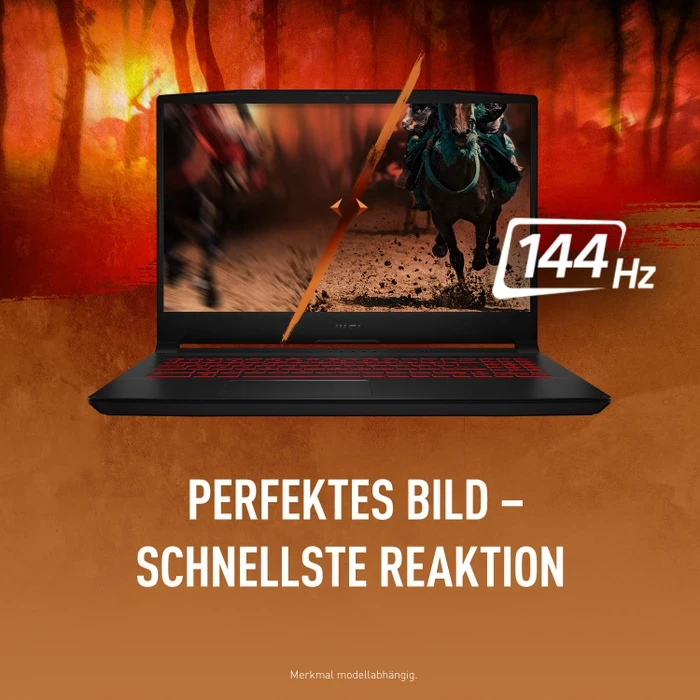 MSI Katana GF66 11UE-835, Core Black, Core i5-11400H, 16GB RAM, 512GB SSD, GeForce RTX 3060, DE