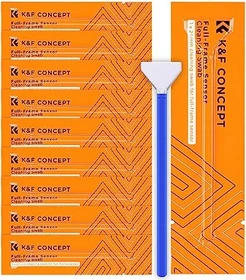 K&F Concept Vollformat Sensor Reinigung 24mm Mikrofaser Swabs 10 Stück