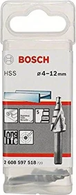 Bosch Professional HSS Stufenbohrer, 4-12x20x50mm, 1 Stück
