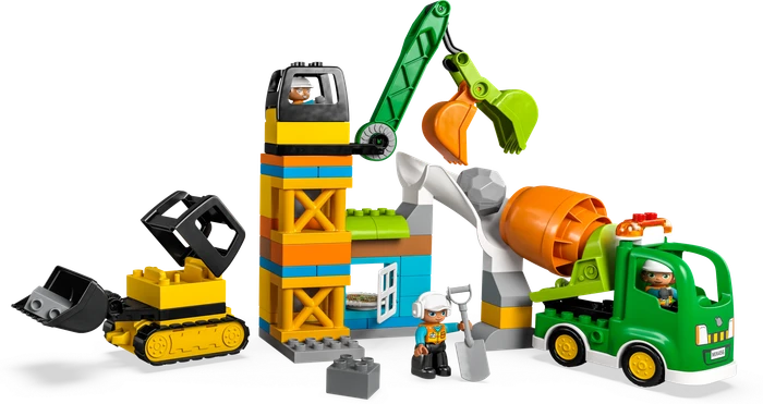 LEGO DUPLO - Baustelle mit Baufahrzeugen