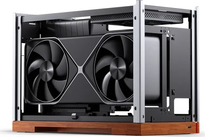 Jonsbo T9 Black, silber/braun, PCIe 5.0 Edition, Mini-ITX