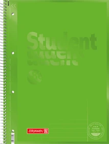 Brunnen Student Colour Code Collegeblock, A4, Lineatur 25, kiwi, 80 Blatt