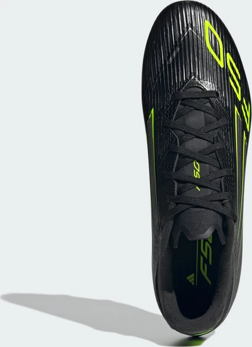 adidas F50 League FG/MG core black/iron metallic/lucid lemon