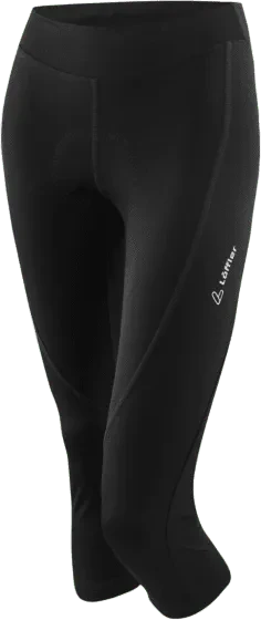 Löffler Tour II Fahrradhose 3/4 schwarz (Damen)