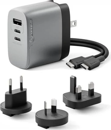 Alogic 3-Port Rapid Power Multi-Country GaN Charger 67W grau/schwarz