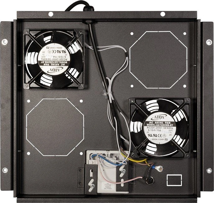 LogiLink Canovate 19" Dachlüftereinsatz, Lüftermodul, 2 Lüfter, schwarz