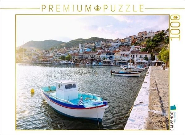 Calvendo Abendstimmung im Hafen von Pythagorion auf Samos