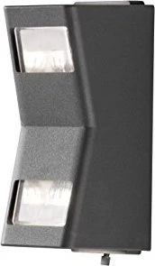 Konstsmide Potenza GU10 9cm Wandleuchte 2-flammig anthrazit