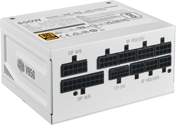 Cooler Master V-Series V850 SFX Gold White Edition 850W, ATX 3.1
