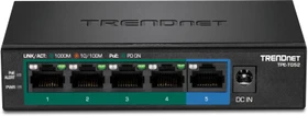 TRENDnet TPE-TG Desktop Gigabit Switch, 5x RJ-45, 32W PoE+ (TPE-TG52)