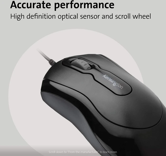 Kensington Mouse in a Box Wired schwarz, USB