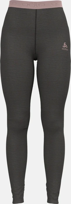 Odlo Natural Performance Wool 150 Base Layer Hose lang dark grey melange/pale mauve (Damen)