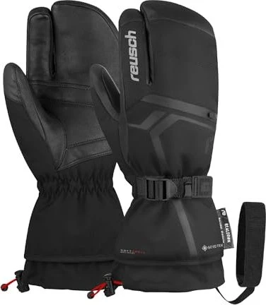 Reusch Down Spirit GTX Lobster Skihandschuhe schwarz/silber