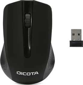 Dicota COMFORT Wireless Mouse schwarz, USB (D31659)