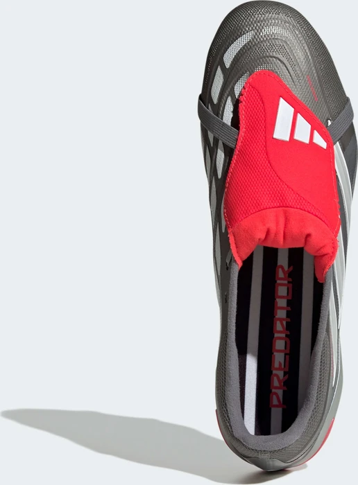 adidas Predator League Fold-Over Tongue FG iron metallic/zero metalic/lucid red