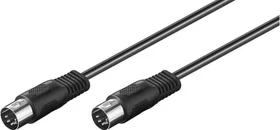 goobay Stereo Audiokabel 5-Pin DIN-Stecker schwarz