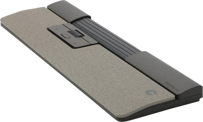 Contour Design SliderMouse Pro Wireless Slim Wrist, Stoff hellgrau, USB/Bluetooth