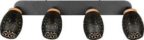 Trio Reality Bidar Spot 4-flammig schwarz/gold
