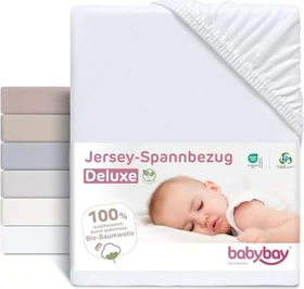 Babybay Jersey-Spannbezug Organic Cotton Spannleintuch Original weiß