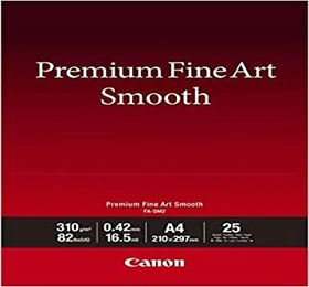 Canon FA-SM2 Premium Fine Art Smooth Inkjetpapier seidenmatt weiß, A4, 310g/m², 25 Blatt