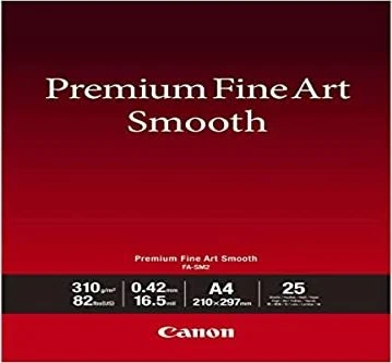 Canon FA-SM2 Premium Fine Art Smooth Inkjetpapier seidenmatt weiß, A4, 310g/m², 25 Blatt