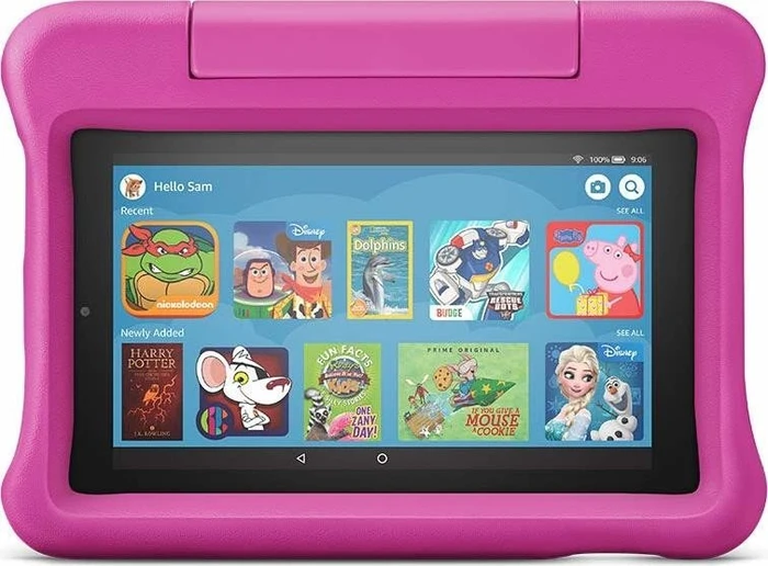 Amazon Fire 7 KFMUWI 2019, ohne Werbung, pink, 16GB, Kids Edition