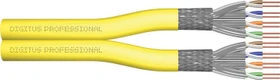 Digitus Professional Twisted-Pair Duplex Verlegekabel Dca, Cat7a, S/FTP, ohne Stecker, 100m, gelb