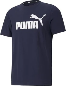Puma Essentials Logo T-Shirt kurzarm peacoat (Herren)