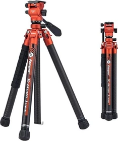 Fotopro X-Aircross 3 Lite + MH-2L Video Tripod flame orange