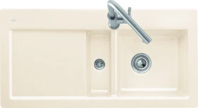 Villeroy & Boch Subway 60 flat flächenbündig Becken links mit Ablauffernbedienung weiß alpin