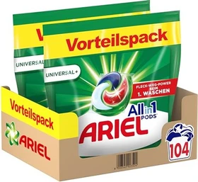 Ariel Universal+ Allin1 Pods Waschmittel, 104 Stück