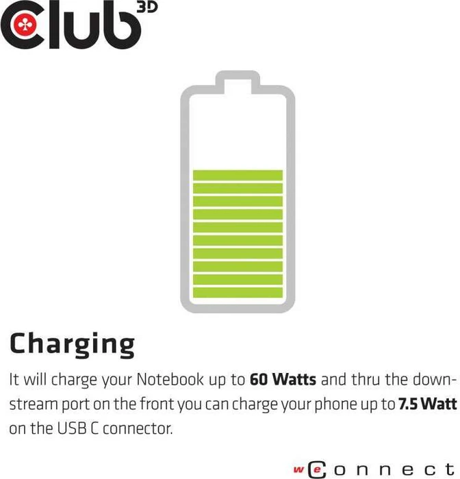 Club 3D USB C 3.2 Gen1 Universal Triple 4K Charging Dock, USB-C 3.0 [Buchse]