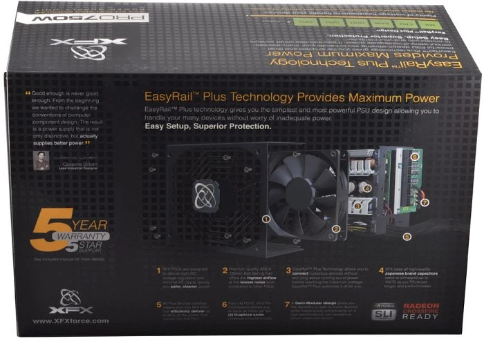 XFX Pro Series Modular Edition (Bronze) 750W, ATX 2.3
