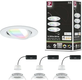 Paulmann Smart Nova Coin 6W Einbauleuchte weiß matt, 3 Stück
