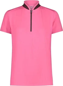 CMP Bike T Half Zip Trikot kurzarm rosa fluo (Damen)