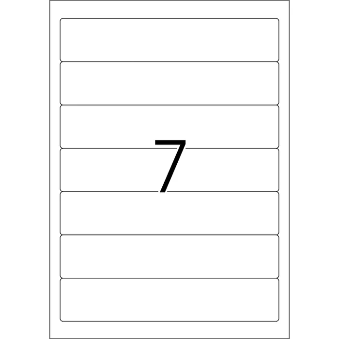 Herma Ordneretiketten, 192x34mm, rot, 20 Blatt (140 Etiketten)
