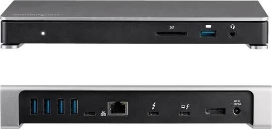 StarTech Thunderbolt 3 Dual-4K Dockingstation mit SD Card Reader, 85W