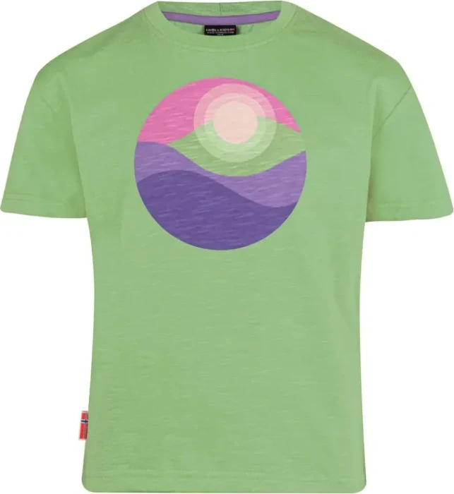 Trollkids Girls Halsafjord Funktionsshirt kurzarm pistachio green (Junior)