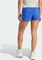 adidas Pacer Training 3-Streifen Woven High-Rise Trainingshose kurz semi lucid blue/white (Damen) Vorschaubild