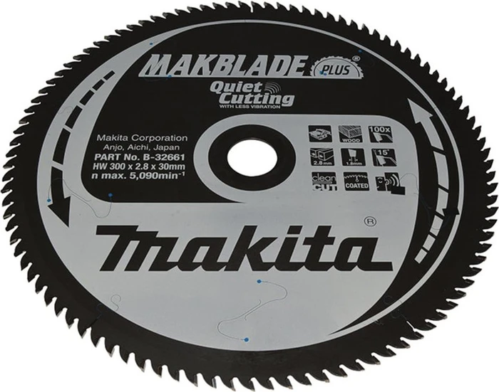 Makita Makblade Plus Kreissägeblatt 100Z, 300x2.8x30mm, 1 Stück