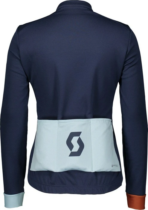 Scott RC Warm Trikot langarm blue nights/brown clay (Damen)
