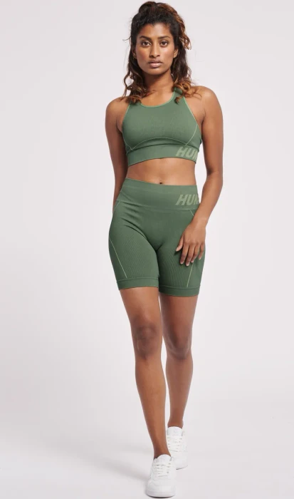 hummel Christel Sport-BH lily pad/laurel wreath melange (Damen)