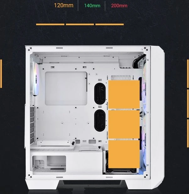 Thermaltake View 300 MX Snow Edition, weiß, Glasfenster