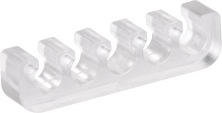 SilverStone PP09 Kabelkamm Set, transparent, 20er-Pack