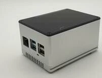 Gehäuse ecoPI PRO HP für ROCK Pi 4, silber