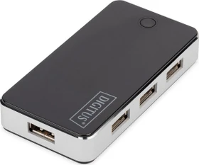 Digitus USB-Hub, 7x USB-A 2.0, USB 2.0 Mini-B [Buchse] (DA-70222)