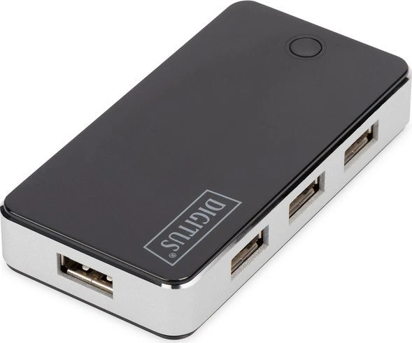 Digitus USB-Hub, 7x USB-A 2.0, USB 2.0 Mini-B [Buchse]
