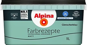 Alpina Farben Farbrezepte Innenfarbe gletscherblau matt, 1l