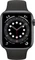 Apple Watch Series 6 (GPS + Cellular) 44mm Aluminium space grau mit Sportarmband schwarz Vorschaubild