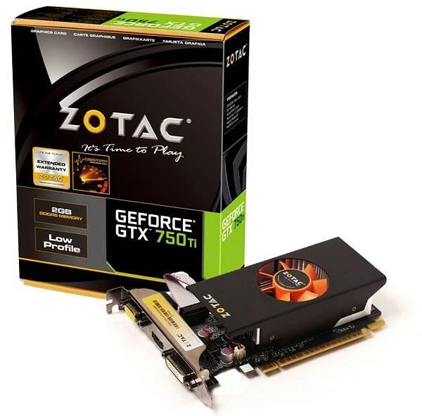 Zotac GeForce GTX 750 Ti LP, 2GB GDDR5, VGA, DVI, HDMI